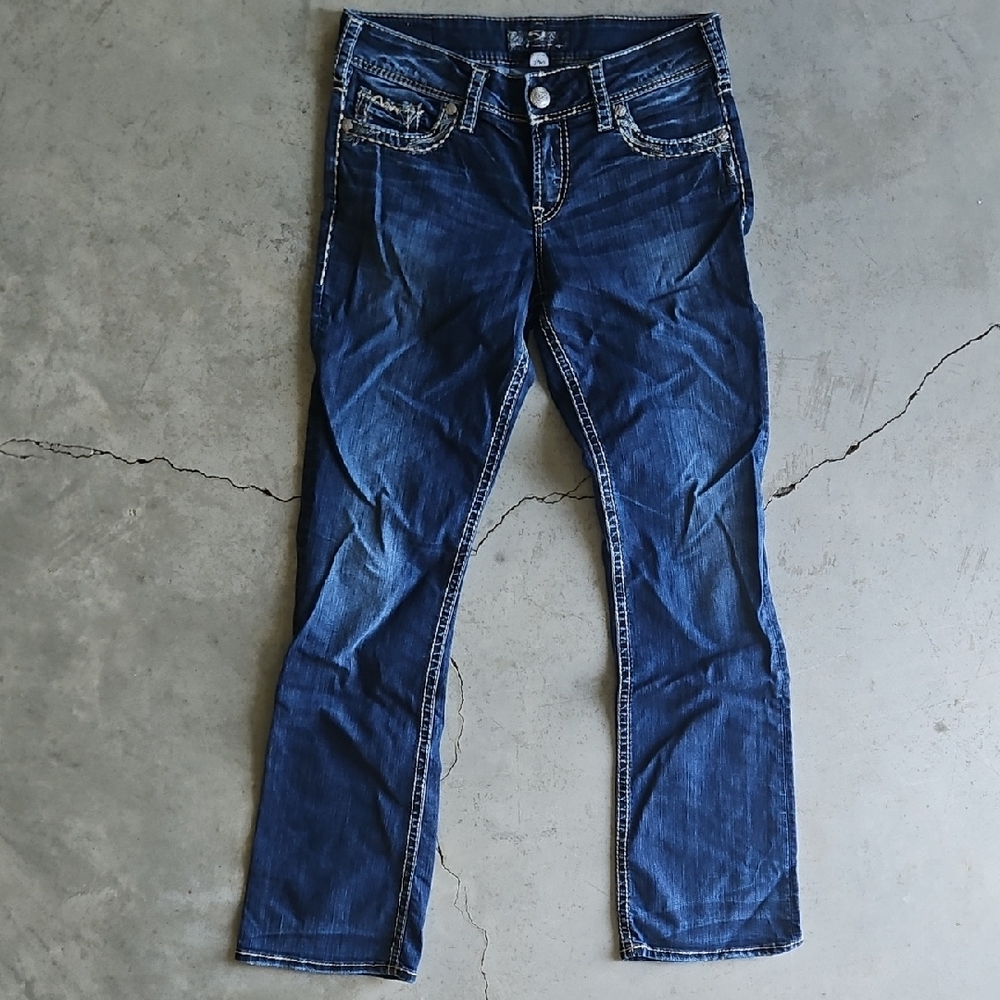 Silver Suki Jeans Blue Boot Cut Denim Jeans